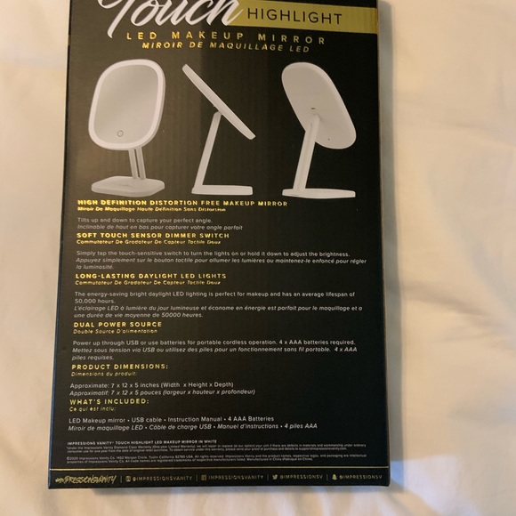 LED makeup mirror - Picture 3 of 4